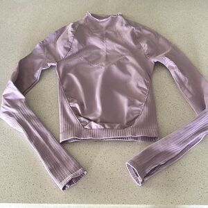 NWOT Free People Good Karma High Neck Layer Lavender XS/S Thumb Insert Active